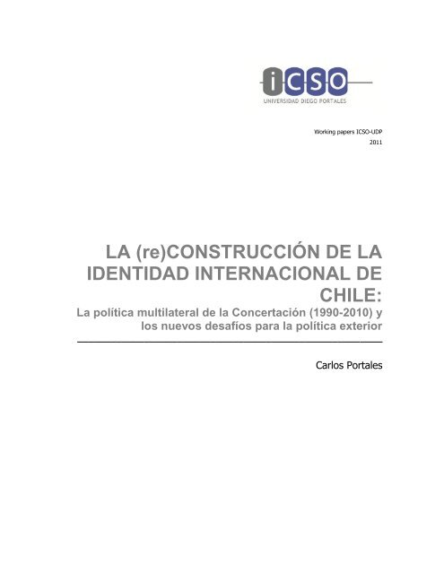 LA (re)CONSTRUCCIÓN DE LA IDENTIDAD INTERNACIONAL DE CHILE: