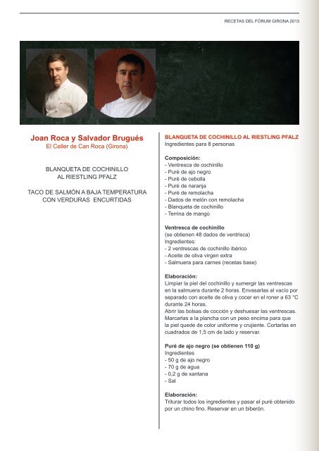 DOSSIER DE RECETAS