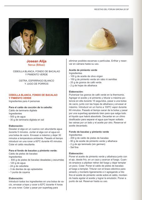 DOSSIER DE RECETAS