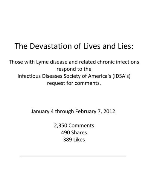 The Devastation of Lives and Lies:
