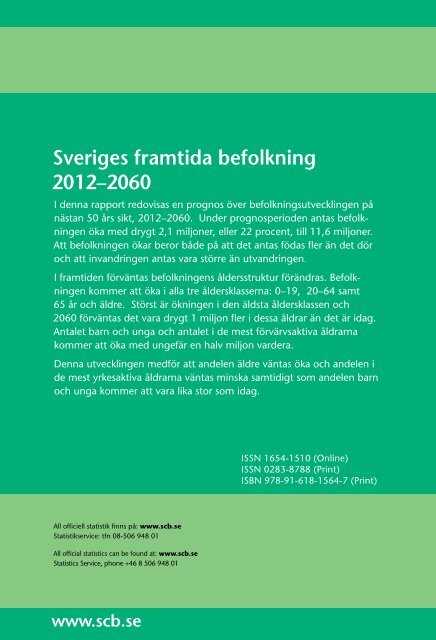 Sveriges framtida befolkning 2012–2060