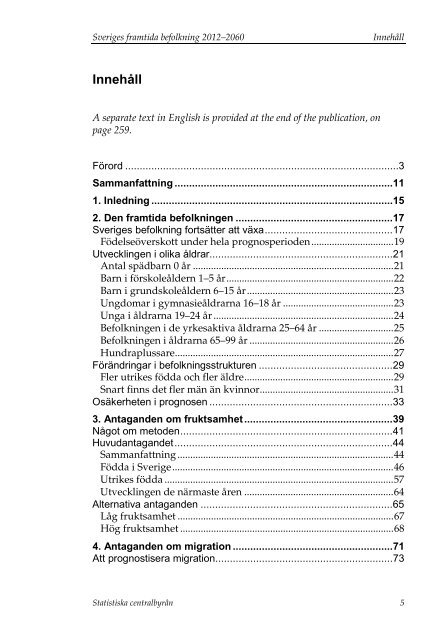 Sveriges framtida befolkning 2012–2060