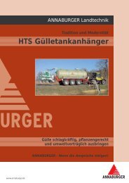 Tradition und Modernität HTS Gülletankanhänger - Kohli AG