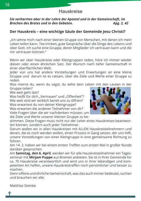 Gemeindebrief März bis Mai 2013