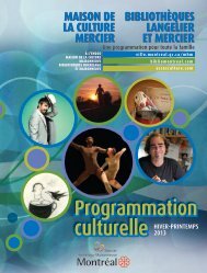 Programmation Programmation culturelle culturelle