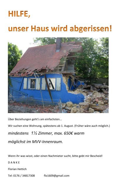 Wohnung Gesucht