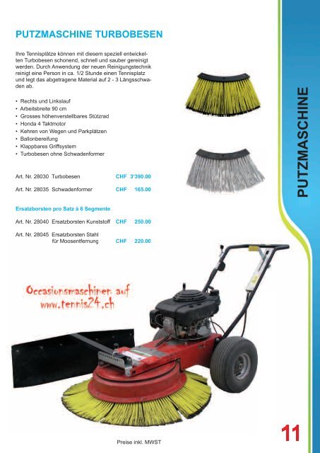 KATALOG 2012.indd - Joseph Tennisplatzbau AG