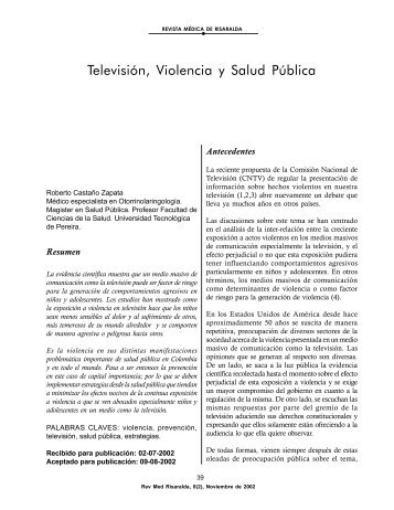 Televisión, Violencia y Salud Pública