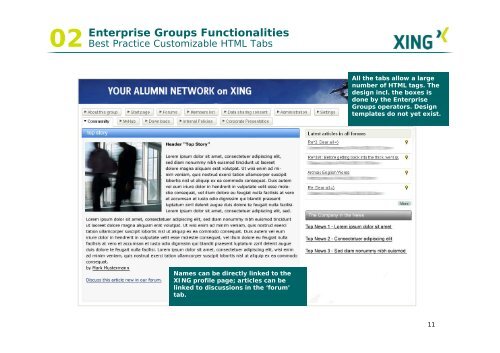 XING Enterprise Groups