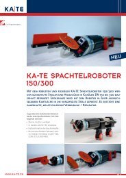 KA-TE Spachtelroboter 150/300 (PDF-Datei) - KA-TE PMO AG