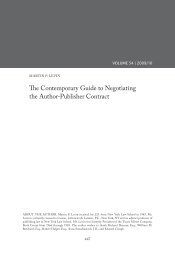 The Contemporary Guide to Negotiating the Author-Publisher Contract