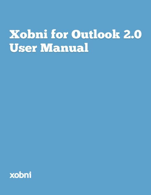 Xobni User Manual