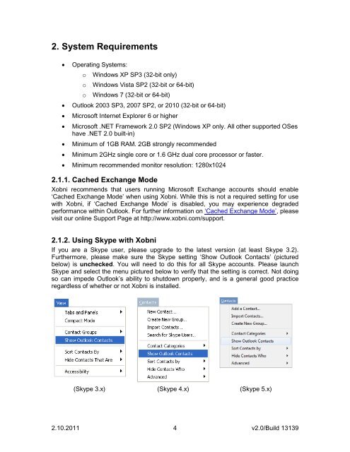 Xobni User Manual