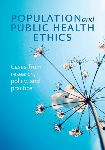 PoPulationand Public HealtH etHics