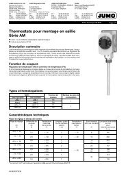 Thermostats pour montage en saillie Série AM - Jumo Automation