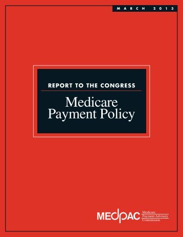 Medicare Payment Policy