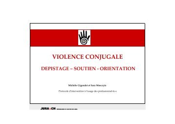 Dépister la violence conjugale - République et Canton du Jura