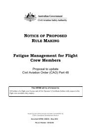 NPRM 1202OS - Civil Aviation Safety Authority