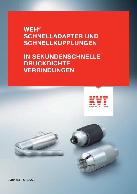 WEH Schnelladapter und Schnellkupplungen - KVT-Fastening GmbH