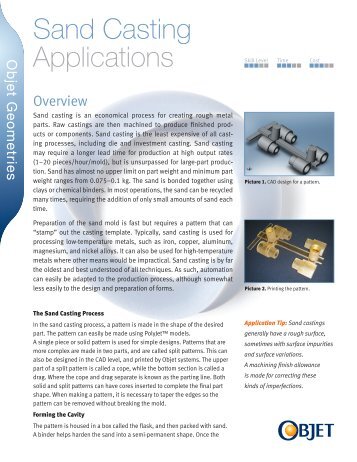 Sand Casting Applications - Objet Geometries