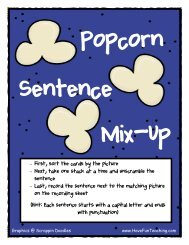 Sentence Mix-Up Popcorn - Have Fun Teaching
