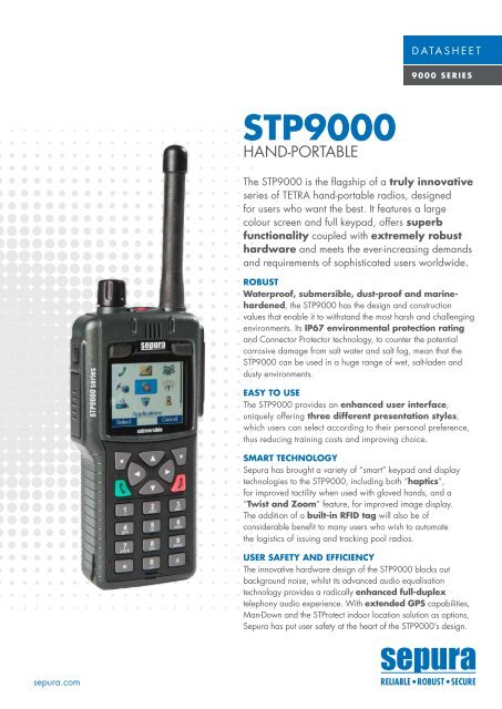STP9000 Datasheet - Sepura
