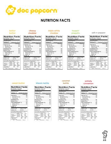 NUTRITION FACTS - Doc Popcorn