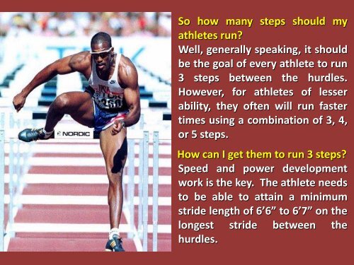 Technical Aspects of Hurdling - Speed Revolution