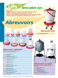 Abreuvoirs - UFS-Aviculture