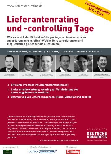 Lieferantenrating und -controlling Tage - Soplex Consult GmbH