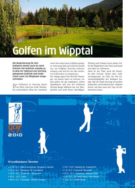 Golf in Südtirol 2010