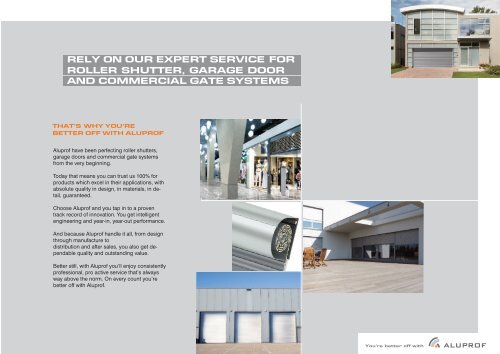 ROLLER SHUTTERS - ALUPROF