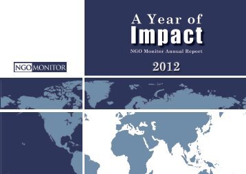 NGO Monitor Annual Report A Year of