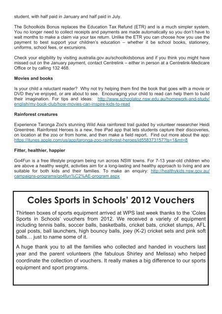 Newsletter Term 1 Week 5 - Willoughby Public School