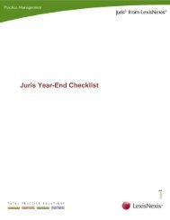 Download Juris Year End Checklist PDF - Support - LexisNexis