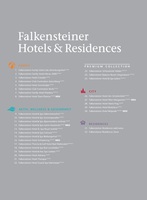 Falkensteiner Hotels & Residences 2013