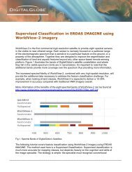 Supervised Classification in ERDAS IMAGINE using - DigitalGlobe