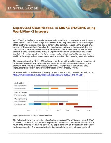 Supervised Classification in ERDAS IMAGINE using - DigitalGlobe