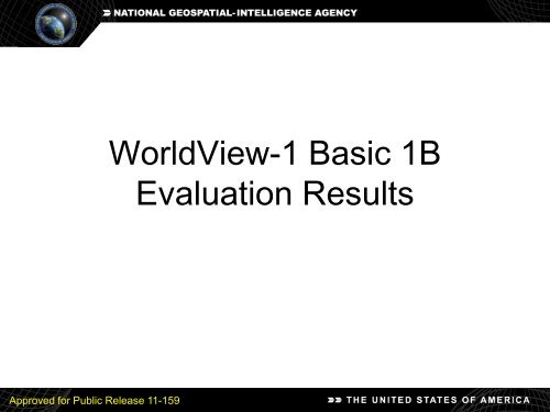 Geolocation Accuracy Evaluations of WorldView-1 and WorldView-2