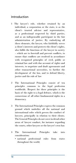IBA International Principles on Conduct for the Legal Profession