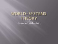 Wallerstein's World-Systems Theory - faculty.rsu.edu