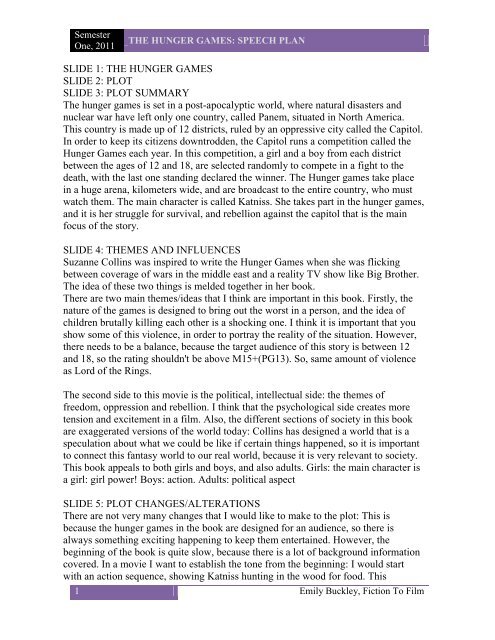  The Hunger Games Speech Speech Of Haymitch Abernathy In Hunger Games Free Essay Example 547 