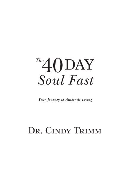 40 Day Soul Fast - Destiny Image