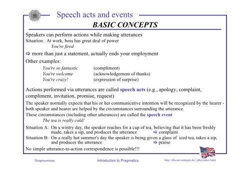 Dæmon fængelsflugt spade Speech acts and events