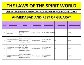 THE LAWS OF THE SPIRIT WORLD - VRRP Spiritual Learning