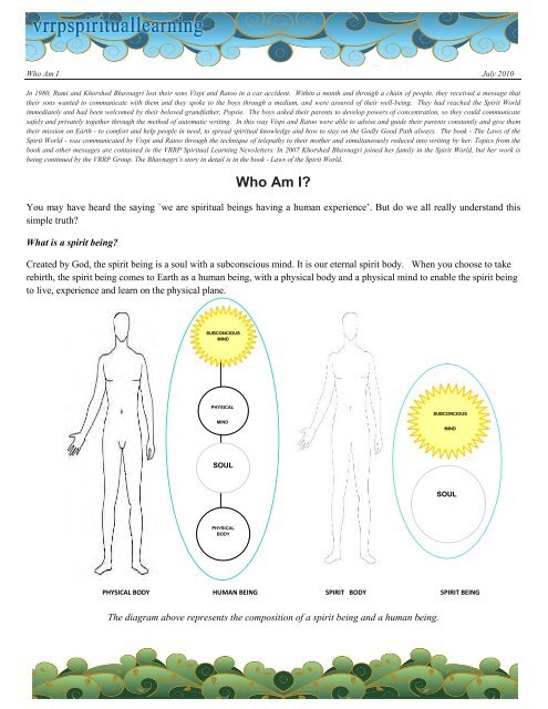 Who Am I? - VRRP Spiritual Learning