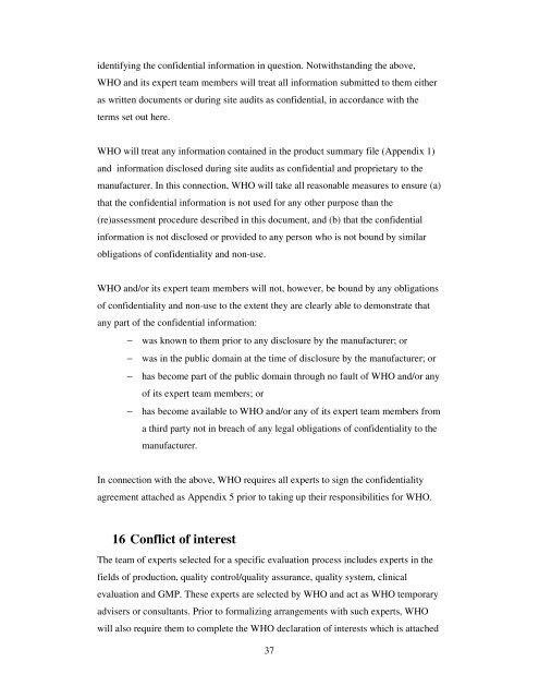 Procedure for assessing the acceptability, in principle, of vaccines ...