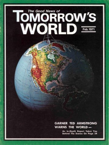 Tomorrows World 1971 (Vol III No 02) Feb - Herbert W. Armstrong ...