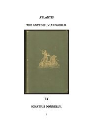 ATLANTIS THE ANTEDILUVIAN WORLD. BY IGNATIUS DONNELLY.