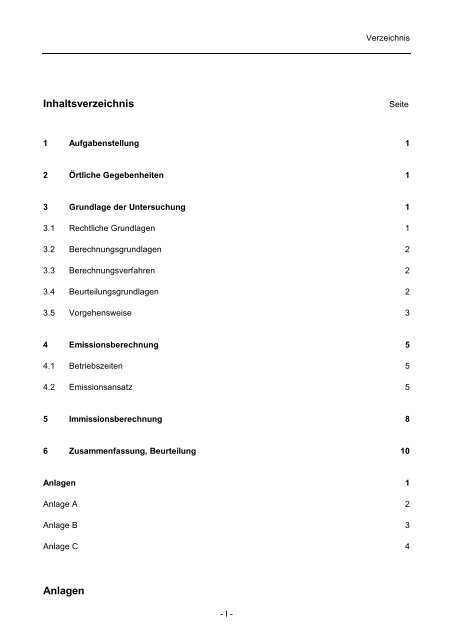 Schalltechnische Untersuchung - Gemeinde Sinzheim